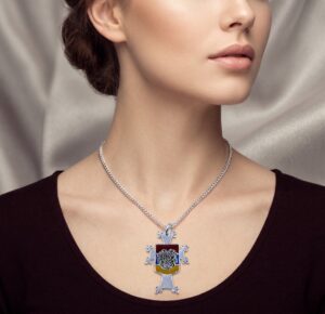 Armenian Cross Flag Pendant