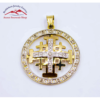 Diamond Jerusalem Cross pendant