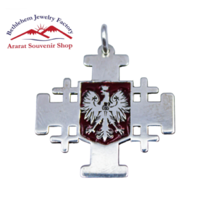 Polish Flag Jerusalem Cross 