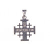 925 Sterling Silver Jerusalem Cross Pendant With Bethlehem Star
