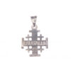 925 Sterling Silver Jerusalem Cross Pendant with Bethlehem Star