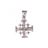 925 Sterling Silver Jerusalem Cross Pendant With Bethlehem Star