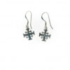 Silver Jerusalem Cross Earrings1