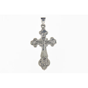 Silver Orthodox Cross pendant18