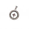 Silver Cross Spinning Pendant