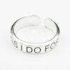 Quotation Silver Ring (Customizable)
