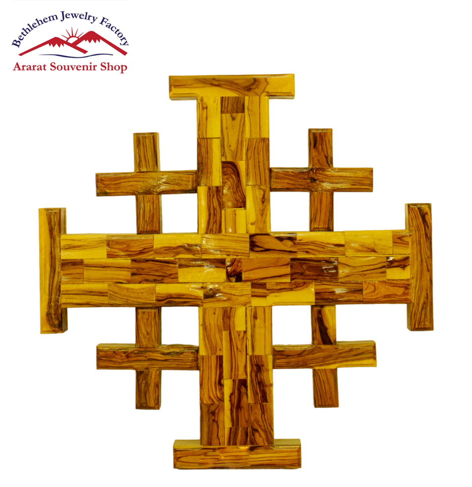 Jerusalem Cross Olive Wood