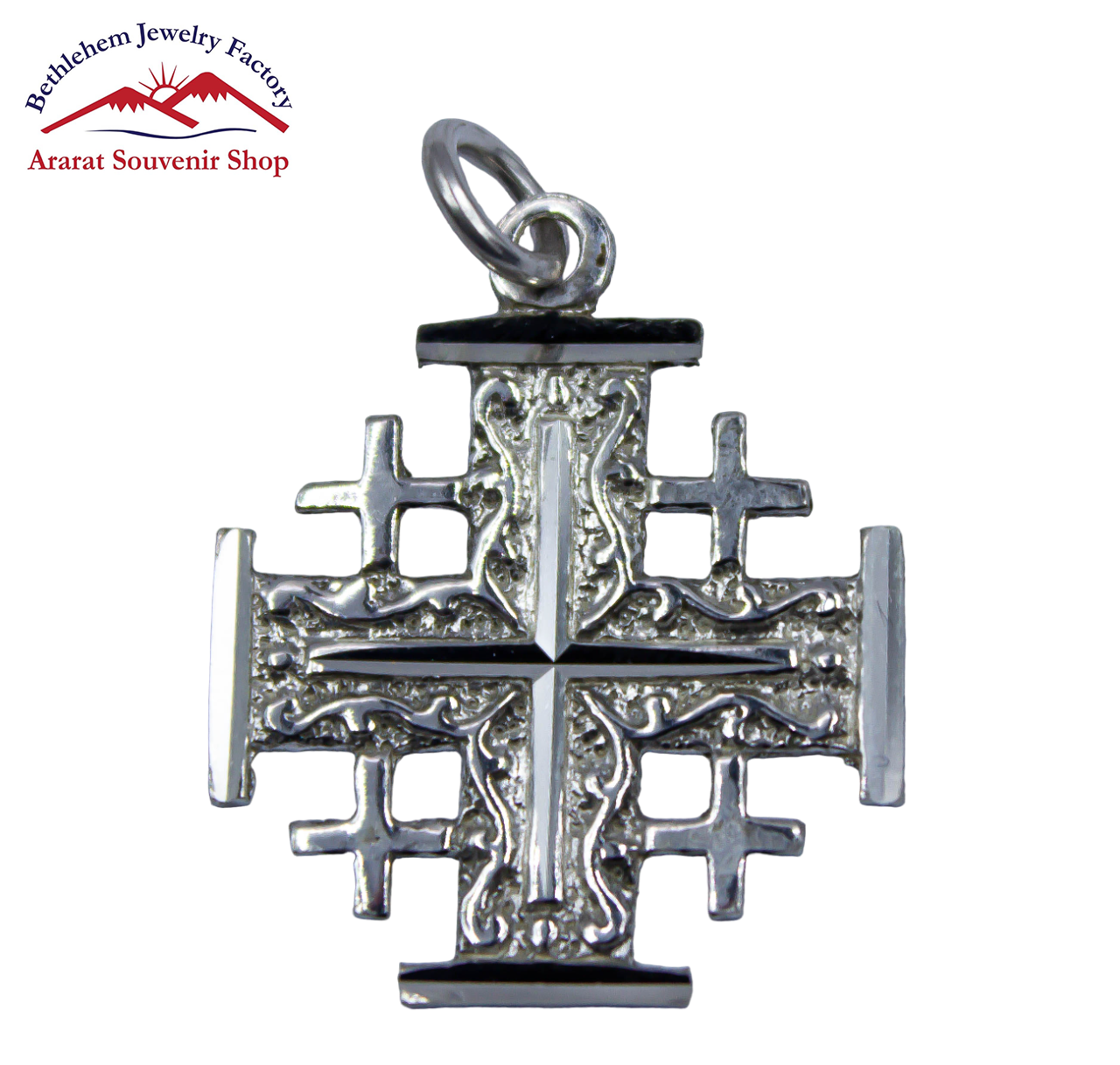 Silver Jerusalem Cross