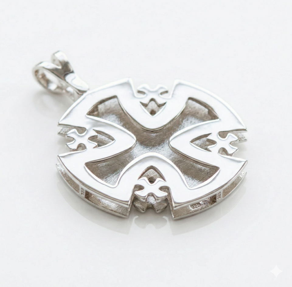 Double Contour French Jerusalem cross 
