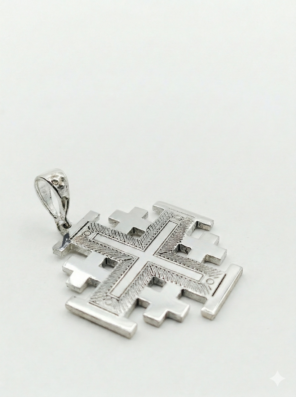 Engraved 1.5mm Jerusalem Cross