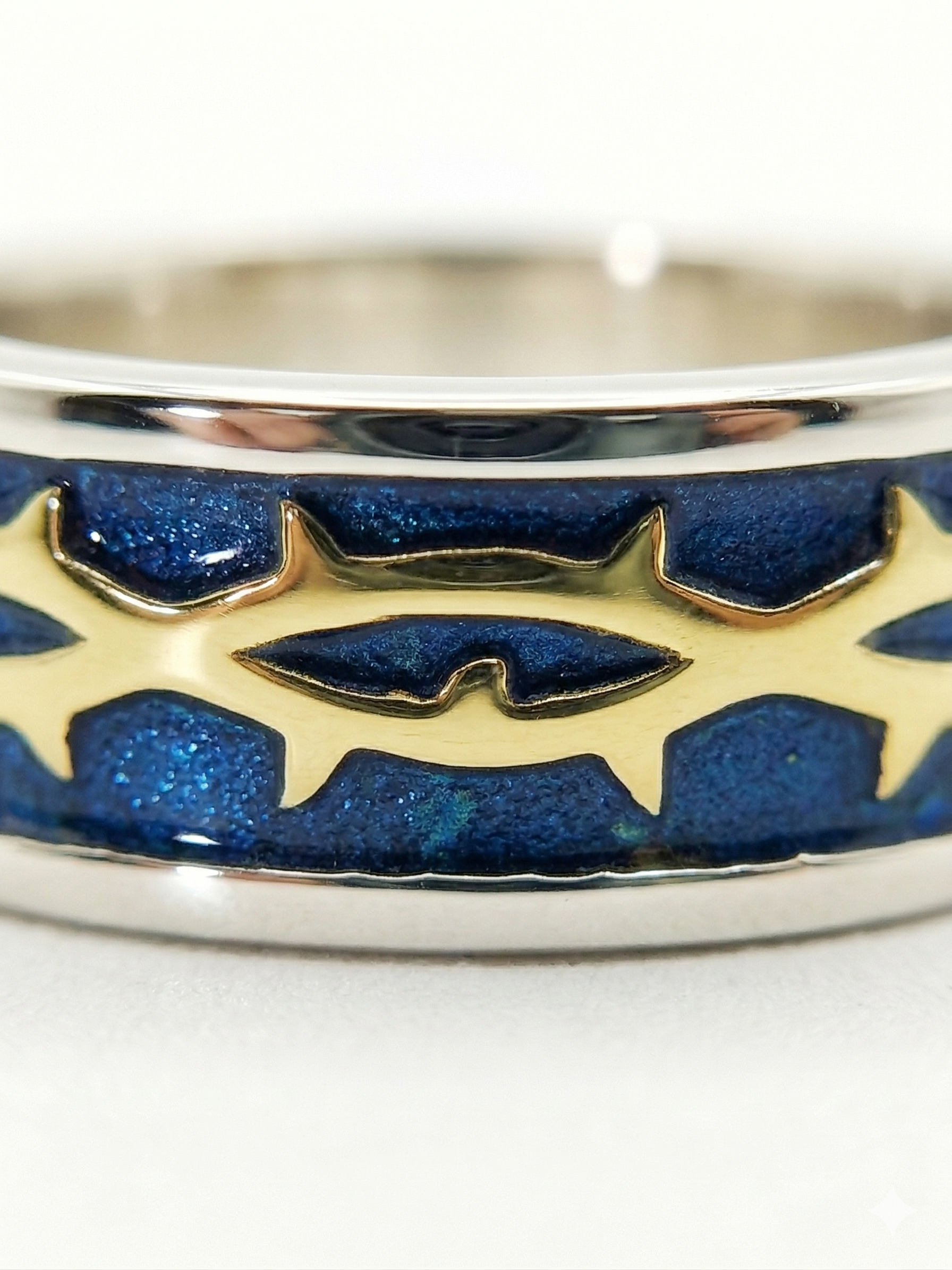 Crown of Thorns Ring With Enamel