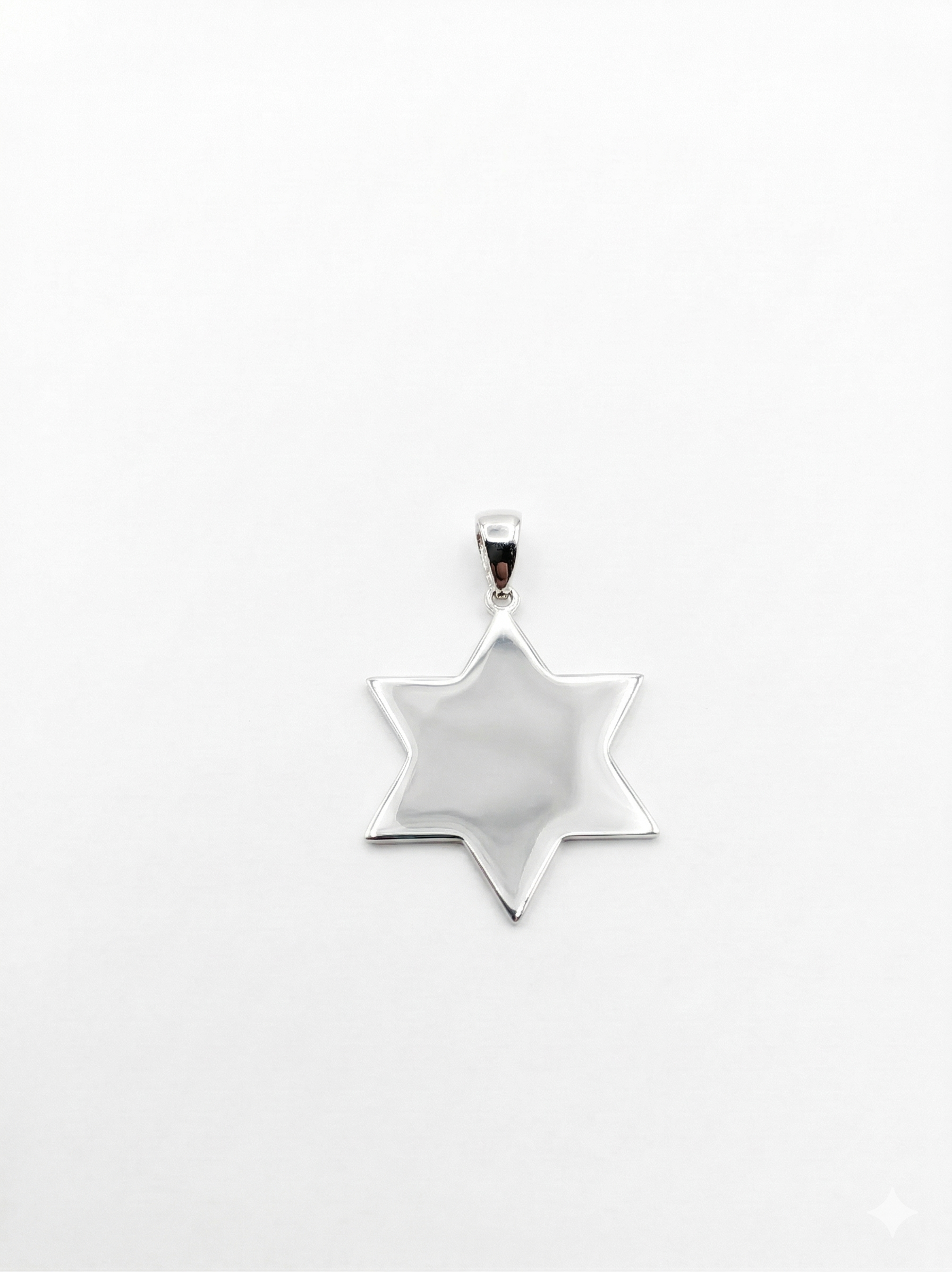 Silver Jewish David Star