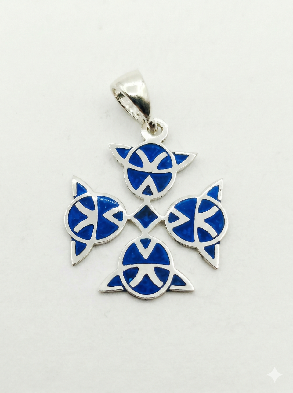 Enamel Cross Pendant