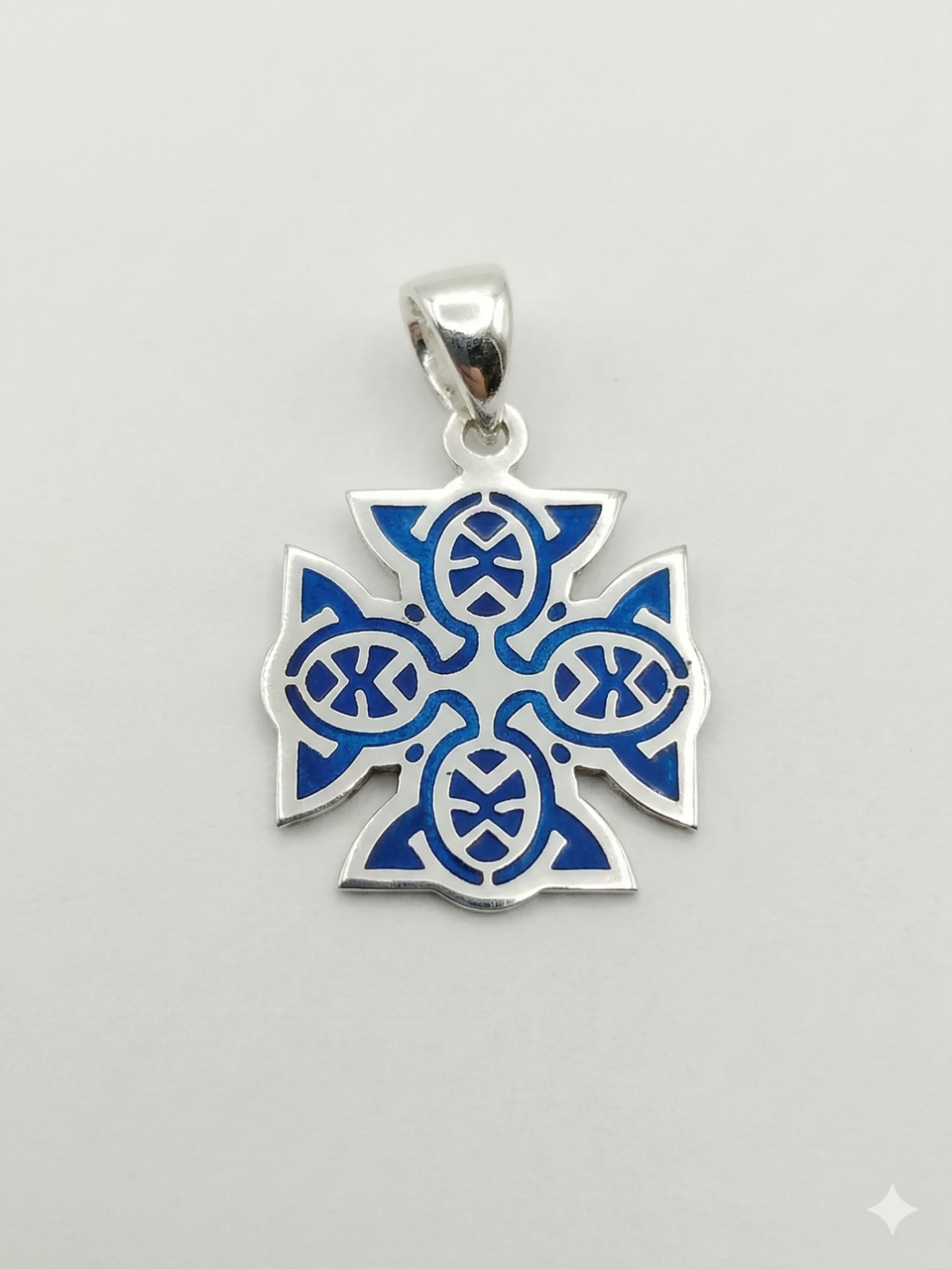 Enamel Cross Pendant