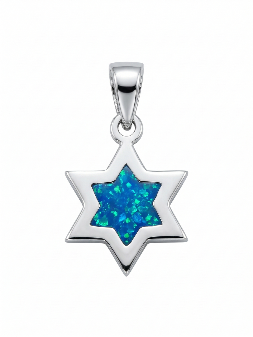 Enamel David Star Pendant