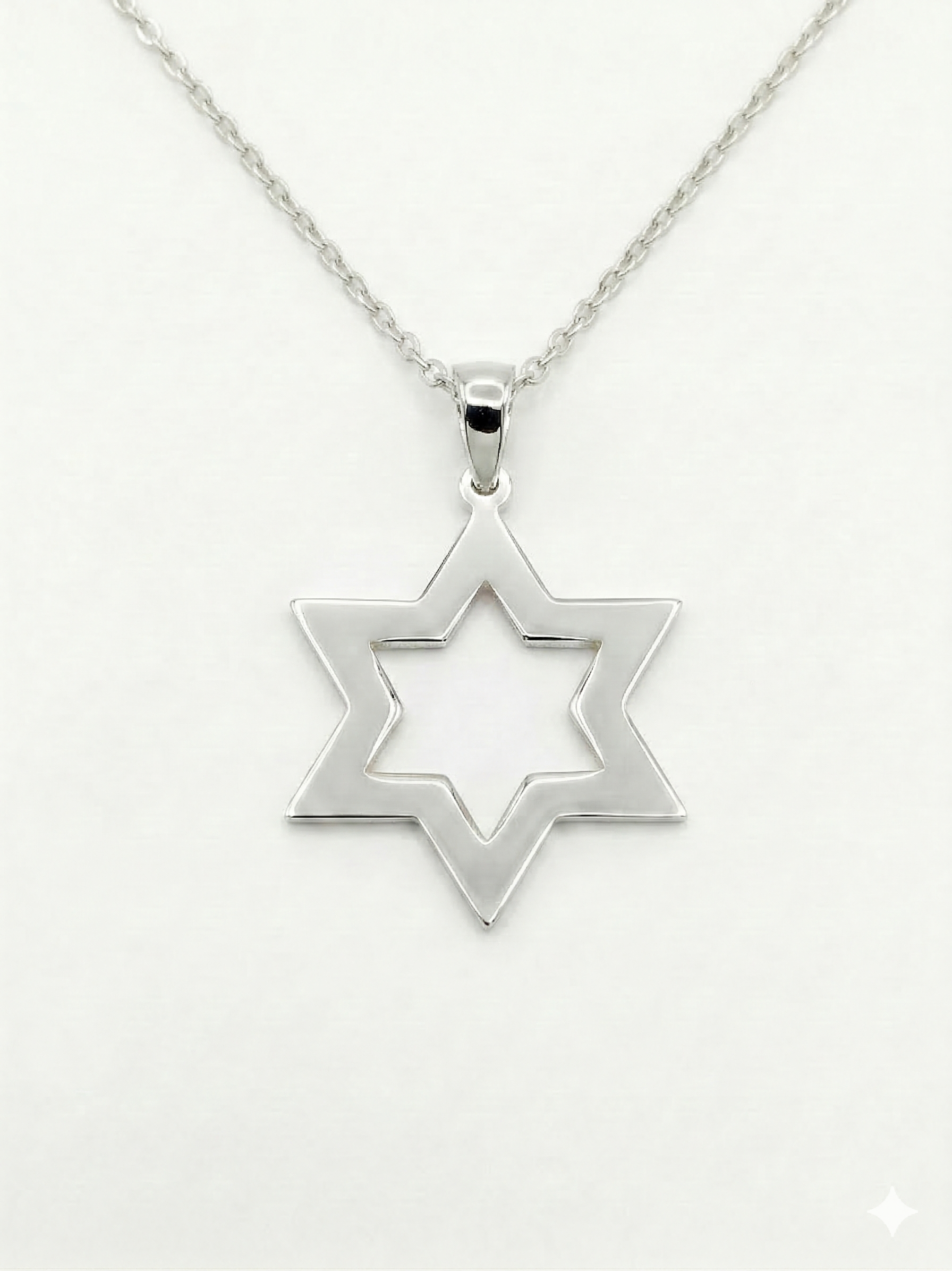 Silver Jewish David Star2