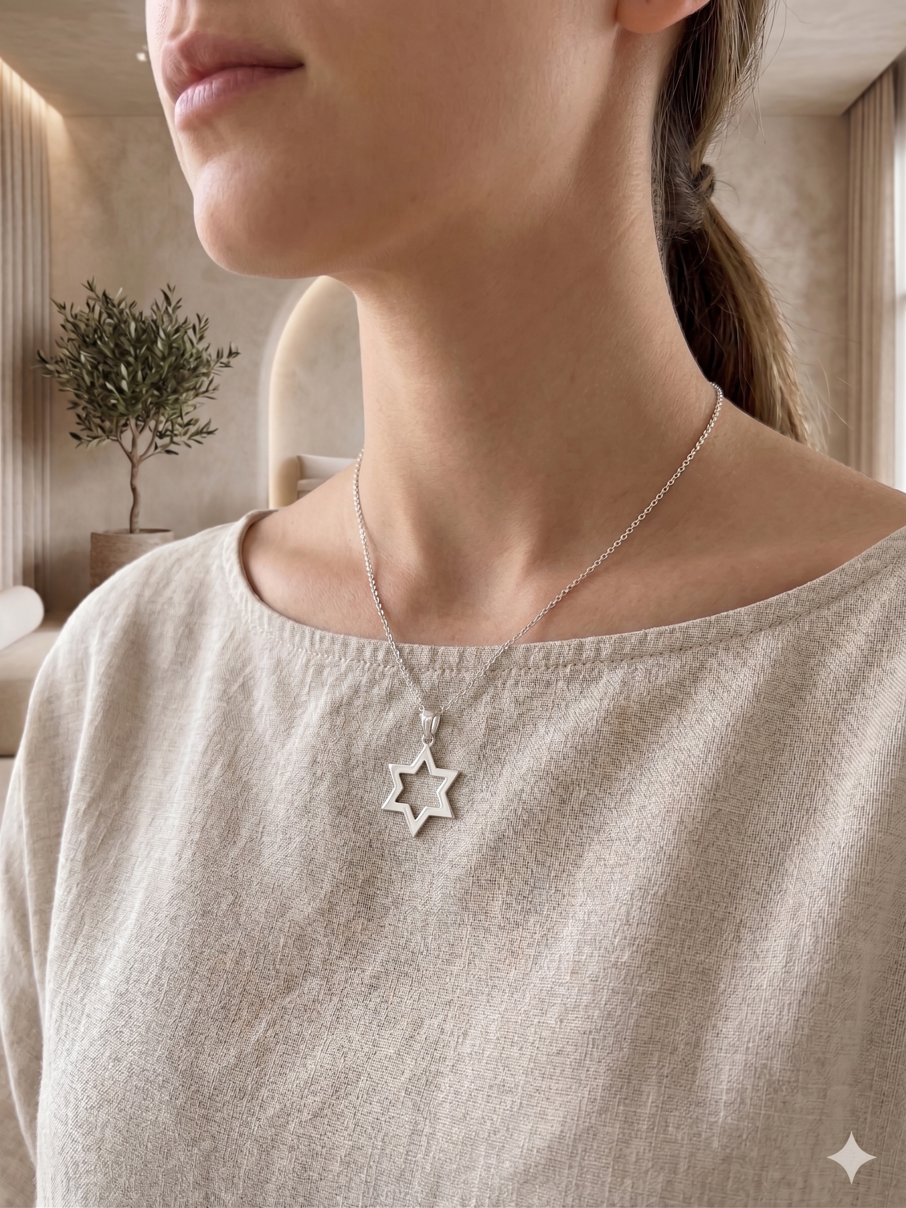 Silver Jewish David Star2