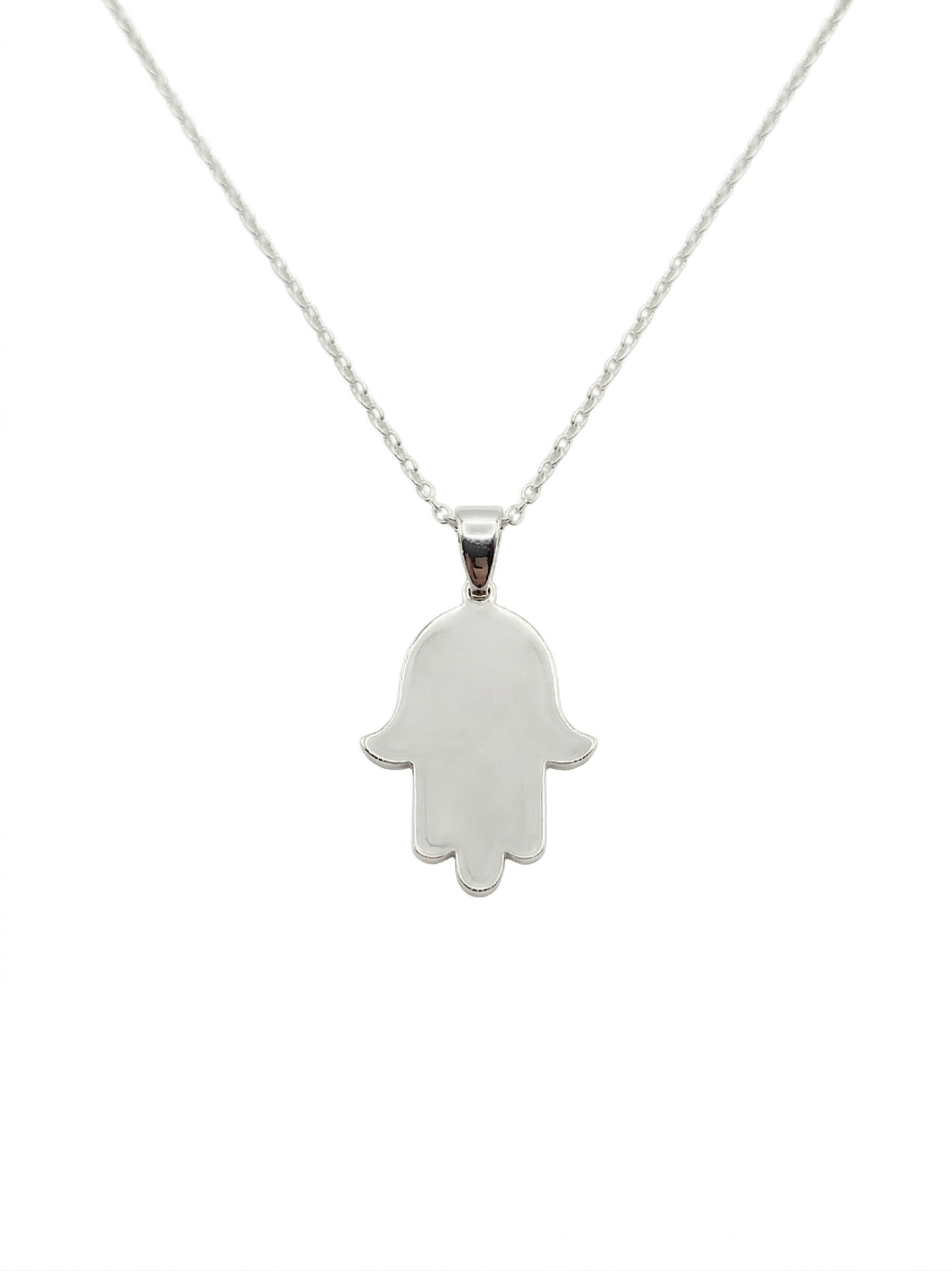 Silver Jewish Hamsa Hand 