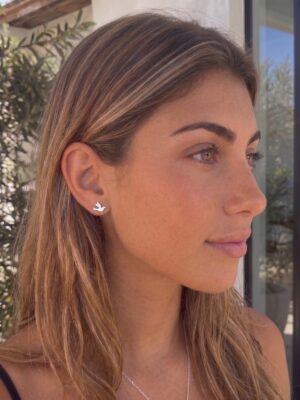 Silver Bird stud earring