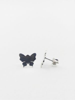 Silver Butterfly stud earring