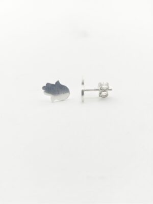 Silver Hand stud earring