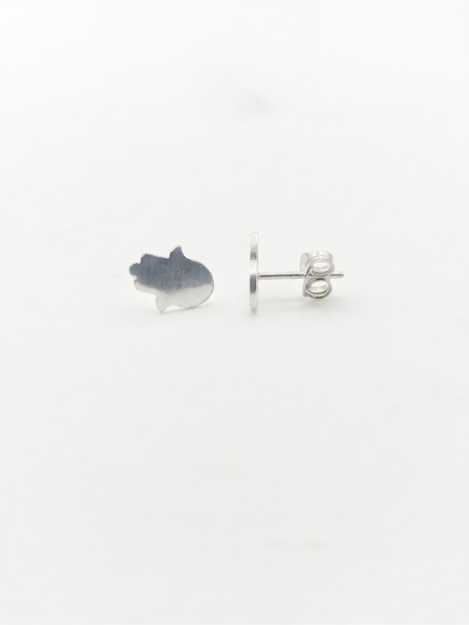 Silver Hand stud earring