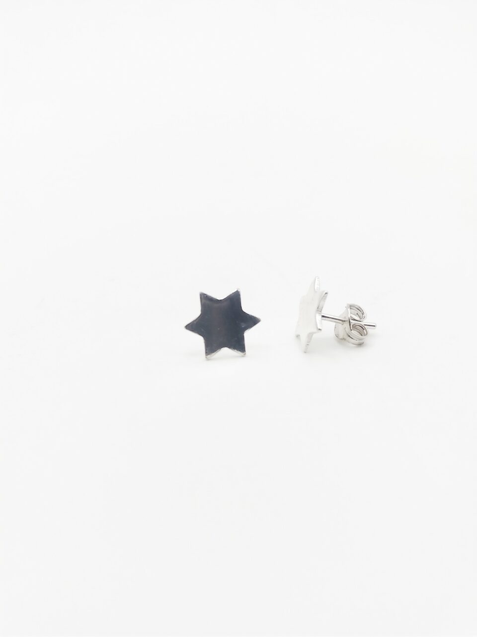 Silver Star stud earring