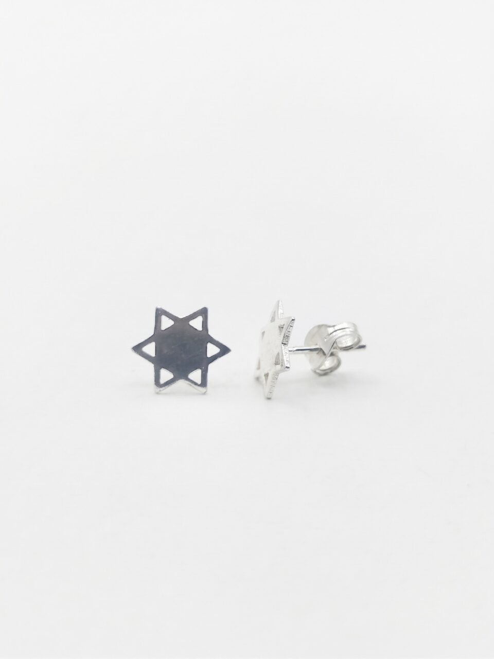 Silver Star s stud earring