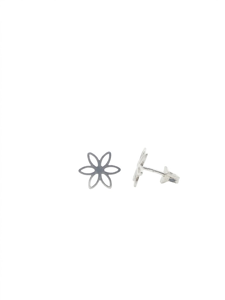 Silver Flower stud earring