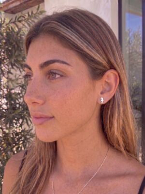 Silver Horse stud earring