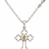 Star of Bethlehem cross necklace in sterling silver – The Nativity Cross