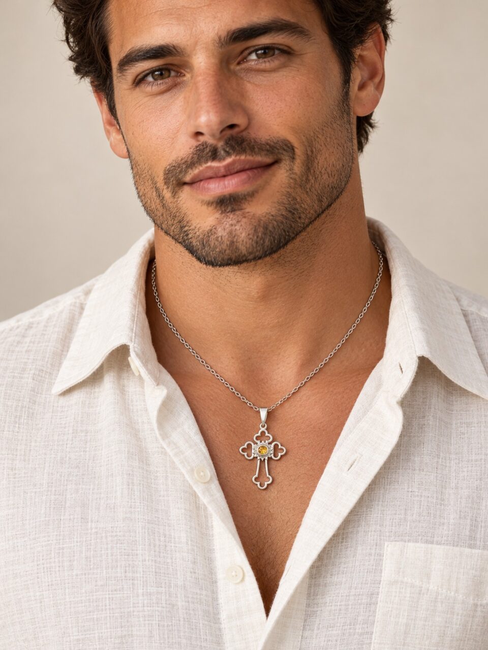men wearing the Nativity Cross